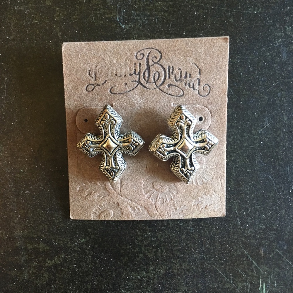 Lucky Brand Cross Earrings NWT